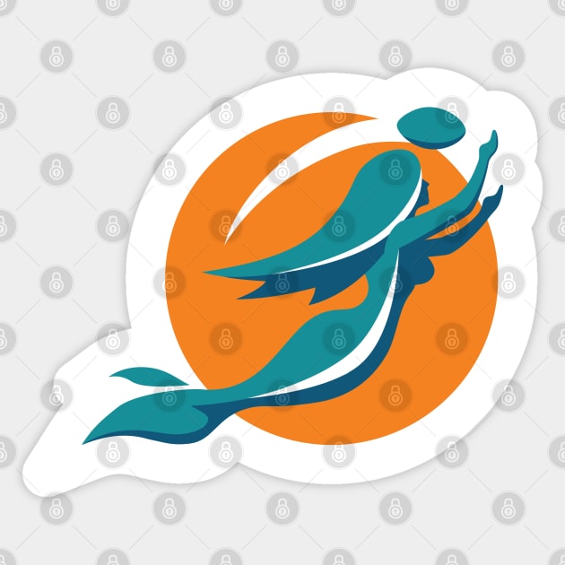 Miami Mermaids Sticker by Carl Cordes